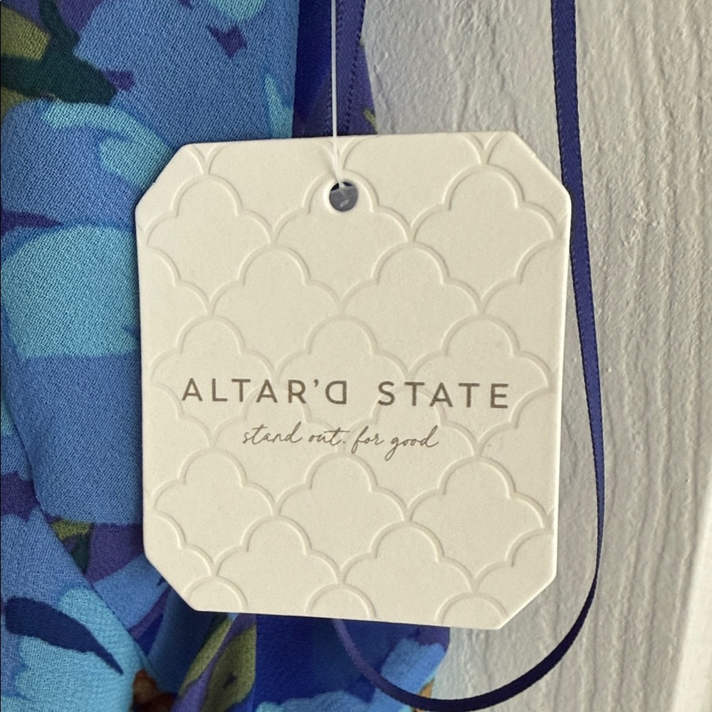 Altar'd State Blue Floral Dress - Picture 2 of 9
